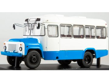 Start Scale Models - KAVZ-3270, autobus, bílo-modrý, 1/43