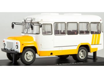 Start Scale Models - KAVZ-3270, autobus, bílo-žlutý, 1/43