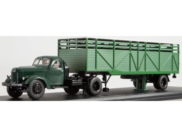 Start Scale Models - ZIL-MMZ-164AN mit Anhänger ODAZ-857B, Tiertransport, 1/43