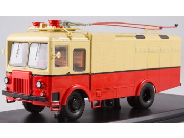 Start Scale Models - TG-3, Güterwagen, rot und beige, 1/43