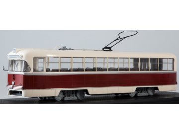 Start Scale Models - PB3-6M2, Tramvaj, tmavě červeno-bílá, 1/43