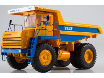 Start Scale Models - BELAZ-7547, Muldenkipper (gelb-blau), 1/43