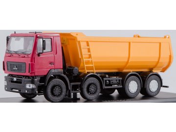 Start Scale Models - MAZ-6516, 8x4 dump truck (red-orange), 1/43