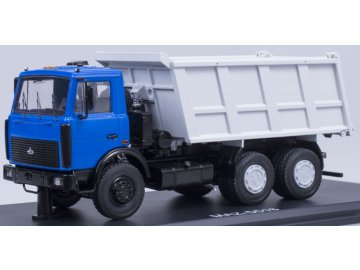 Start Scale Models - MAZ-5516, dump truck, blue-grey, 1/43