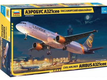 Zvezda - Airbus A321 CEO, Model Kit 7040, 1/144