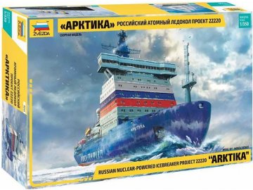 Zvezda - "Arktika" ruský jaderný ledoborec, Model Kit 9044, 1/350