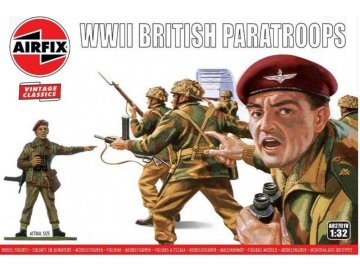 Airfix - WWII British Paratroops, Classic Kit VINTAGE figurky A02701V, 1/32