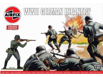 Airfix - WIWII German Infantry, Classic Kit VINTAGE figurky A02702V, 1/32