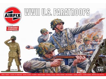 Airfix -  WWII U.S. Paratroops, Classic Kit VINTAGE figurky A02711V, 1/32