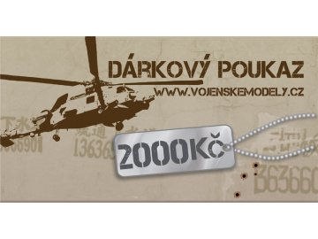 Dárková poukázka - hodnota 2000 kč