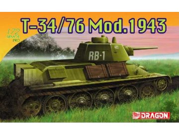 Dragon - T-34/76 Mod.1943, Model Kit tank 7277, 1/72
