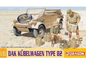 Dragon - DAK Kübelwagen Type 82, Model Kit military 75021, 1/6