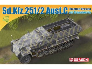 Dragon - Sd.Kfz.251/2 Ausf.C Rivetted Version mit Granatwerfer, Model Kit 7308, 1/72