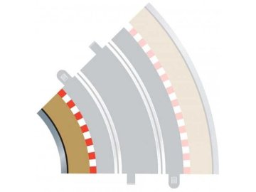 Rozšíření trati SCALEXTRIC C8225 - Radius 2 Inner Border/Barrier 45°