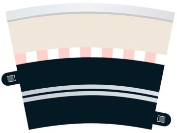 SCALEXTRIC - Příslušenství C7017 - Single Lane (R3 Curve x 4)