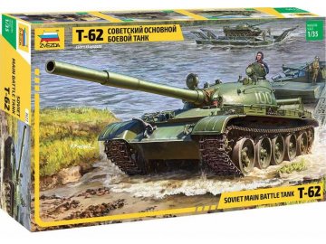 Zvezda - T-62, ruský bojový tank, Model Kit tank 3622, 1/35