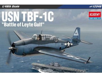 Model Kit letadlo 12340 - USN TBF-1C "Battle of Leyte Gulf" (1:48)