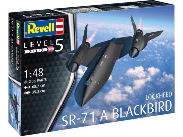 Revell -  Lockheed SR-71 A Blackbird, Plastic ModelKit letadlo 04967, 1/48
