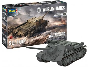 Revell - SU-100, Plastic ModelKit World of Tanks 03507, 1/72