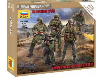 Zvezda - figurky US Marines, Wargames (WWII) figurky 6279, 1/72