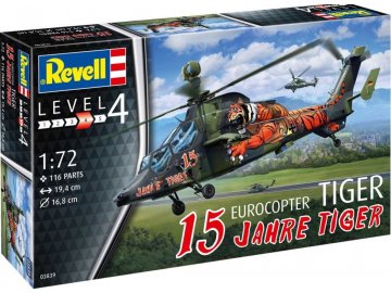 Plastic ModelKit vrtulník 03839 - Eurocopter Tiger - "15 Years Tiger" (1:72)