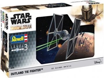 Revell - Star Wars, The Mandalorian: Outland TIE Fighter, Plastic ModelKit SW 06782, 1/65