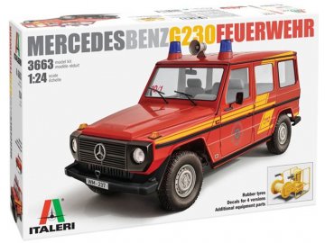 Italeri - Mercedes G230 hasiči, Model Kit auto 3663, 1/24