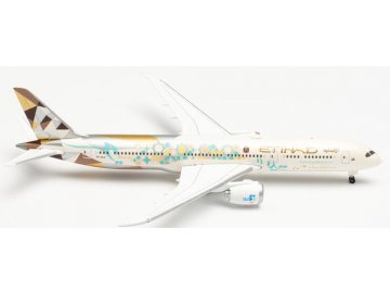 Herpa - Boeing B787-9, carrier Etihad Airways "ADNOC - Choose Saudi Arabia" Colors, UAE, 1/500