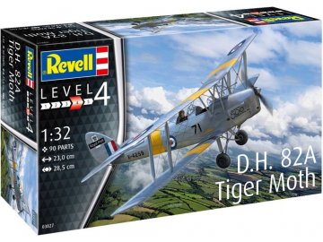 Revell -  D.H. 82A Tiger Moth, ModelKit letadlo 03827, 1/32