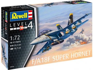 Revell - F/A18F Super Hornet, ModelSet letadlo 63834, 1/72