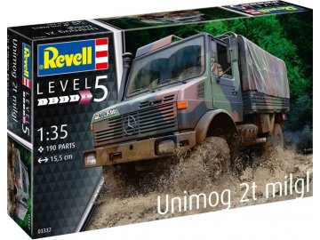 Revell - Unimog 2T milgl, Plastic ModelKit military 03337, 1/35