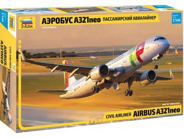 Zvezda - Airbus A-321NEO, Model Kit letadlo 7043, 1/144