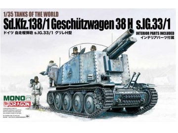 Dragon - GESCHUTZWAGEN 38 H s.IG.33/1, Model Kit tank MD005, 1/35