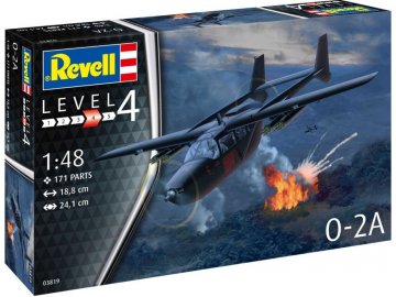 Revell - O-2A Skymaster, Plastic ModelKit letadlo 03819, 1/48