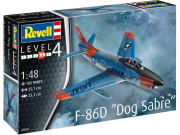 Revell - F-86D Dog Sabre, Plastic ModelKit letadlo 03832, 1/48