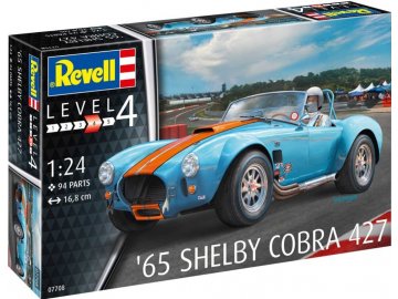 Revell - 65 Shelby Cobra 427, Plastic ModelKit auto 07708, 1/24