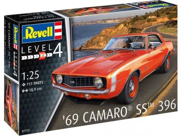 Revell - 69 Camaro SS, Plastic ModelKit auto 07712, 1/25