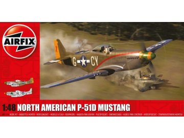 Airfix - North American P-51D Mustang, Classic Kit letadlo A05131A, 1/48