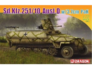 Dragon - Sd.Kfz.251/10 Ausf.D w/3.7cm PaK, Model Kit military 7280, 1/72