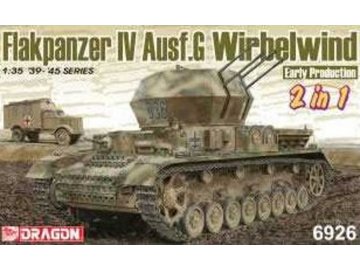 Dragon - Flakpanzer IV Ausf.G "Wirbelwind" Early Production (2 in 1), Model Kit tank 6926, 1/35