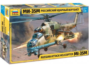 Zvezda - MIL Mi-35 M "Hind E", Model Kit vrtulník 4813, 1/48