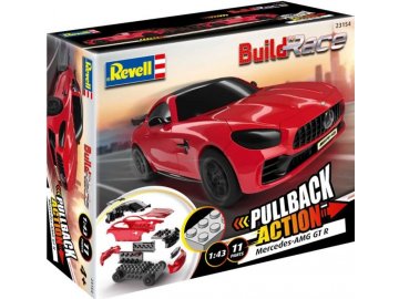 Build 'n Race auto 23154 - Mercedes-AMG GT R (červený) (1:43)