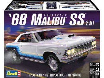 Revell - 1966 Malibu SS, Plastic ModelKit MONOGRAM auto 4520, 1/24