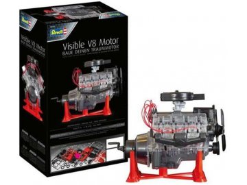 Revell - Visible V-8 Engline, Plastic ModelKit motor 00460, 1/4