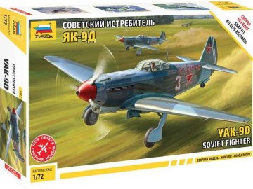 Zvezda - YAK-9 Soviet fighter, Model Kit letadlo 7313, 1/72