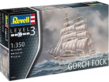 Revell - Gorch Fock, Plastic ModelKit loď 05432, 1/350