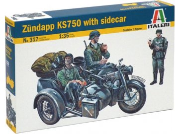 Italeri - Zündapp KS750, Model Kit military 0317, 1/35