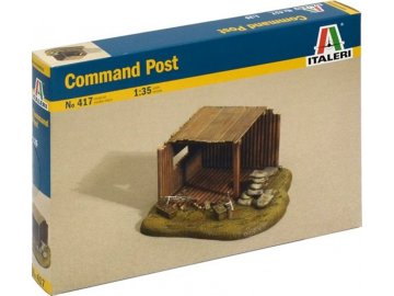 Italeri - velitelské stanoviště, Model Kit budova 0417, 1/35