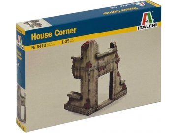 Italeri - HOUSE CORNER, Model Kit budova 6413, 1/35