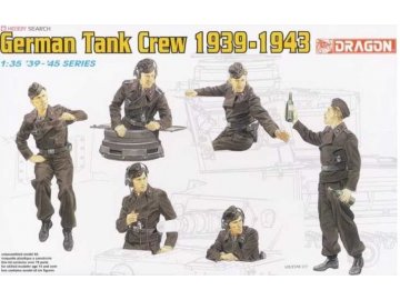 Dragon - GERMAN TANK CREW 1939-1943, Model Kit figurky 6375, 1/35